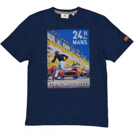 T-shirt 24H DU MANS Affiche 1959 Bleu pour homme