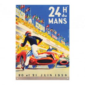 24H DU MANS 1959 Printed Plate Poster