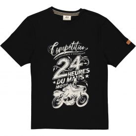 T-shirt 24H DU MANS Légende Checker Biker Noir pour homme