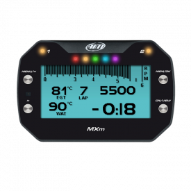 AIM MXM digital dashboard with integrated GPS