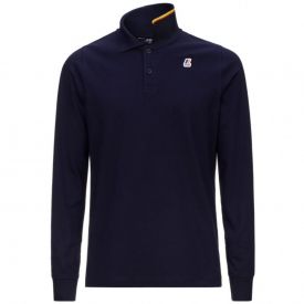 ALPINE F1® 2022 lifestyle blue long sleeve polo shirt for men