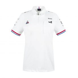 Polo ALPINE F1® Team 2021 blanc pour femme