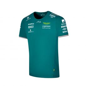 T-shirt ASTON MARTIN Team Driver Fernando Alonso Vert pour homme