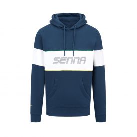 AYRTON SENNA race hoodie men's - blue
