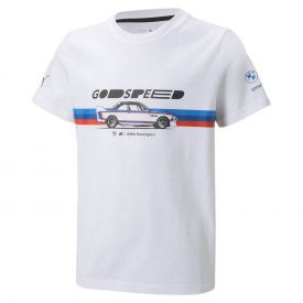 T-shirt BMW MOTORSPORT Voiture Blanc Enfant 