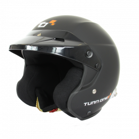 TURN ONE Jet-RS FIA matte black helmet, SNELL SA2015