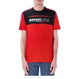 T-shirt DUCATI Team Corse Rouge pour homme