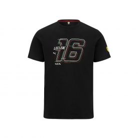 FERRARI F1 Charles Leclerc men's t-shirt - black