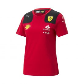 T-shirt FERRARI F1 Puma Team rouge pour femme