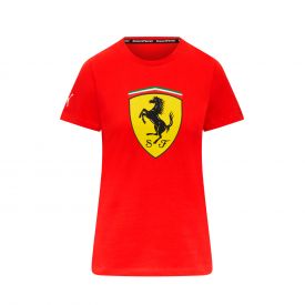 T-shirt FERRARI Puma Logo Large rouge pour femme