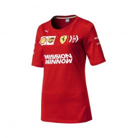 T-shirt FERRARI Team 2019 rouge pour femme