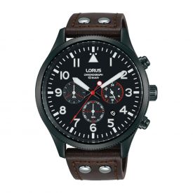 LORUS Leather Sport Watch - brown