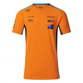 T-shirt MCLAREN Castore Oscar Piastri Replica Orange pour homme
