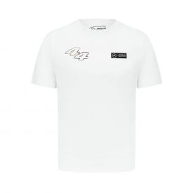 T-shirt MERCEDES AMG Lewis Hamilton #44 Earth GP Austin Blanc pour homme