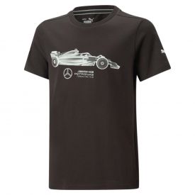 MERCEDES AMG Puma Essential Car Graphic Kid's T-Shirt - black