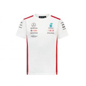T-shirt MERCEDES AMG Team Replica Blanc pour enfant