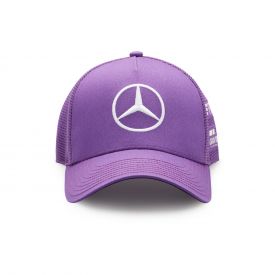 Casquette MERCEDES AMG Trucker Lewis Hamilton violette