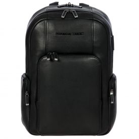 PORSCHE DESIGN Leather Backpack - black