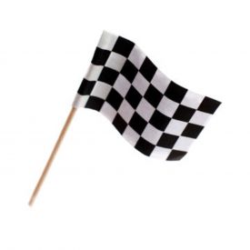 RETRO BRANDS 15x20 cm Small Model Checkered flag