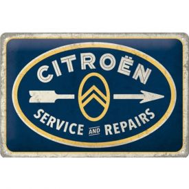 Plaque décoration RETRO BRANDS Citroën Service