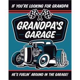 RETRO BRANDS Grandpa's Garage decoration plate