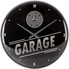 Horloge murale RETRO BRANDS Mercedes Garage