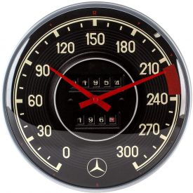Horloge murale RETRO BRANDS Mercedes Compteur