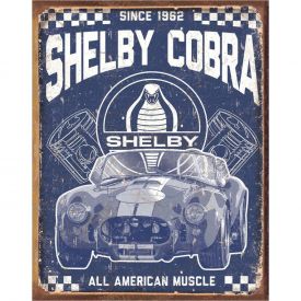 Plaque décoration RETRO BRANDS Shelby Cobra