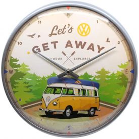 Horloge murale RETRO BRANDS Volkswagen Get Away