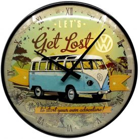 Horloge Murale RETRO BRANDS Volkswagen Let's Get Lost