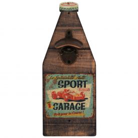 RETRO BRANDS Wall Mounted Bottle Opener Sport Garage