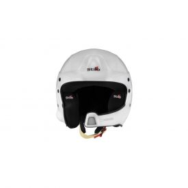 STILO WRC FIA DES Rally Composite Jet helmet SNELL SA2015 - White with black padding