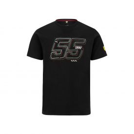 T-shirt FERRARI F1 Carlos Sainz noir pour homme