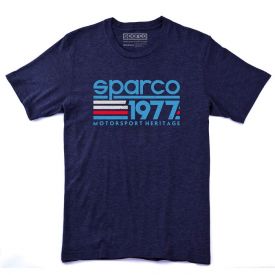 T-shirt SPARCO Vintage 77 bleu indigo pour homme