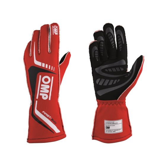 OMP First Evo FIA gloves Red size 11 | Official FIA Webstore