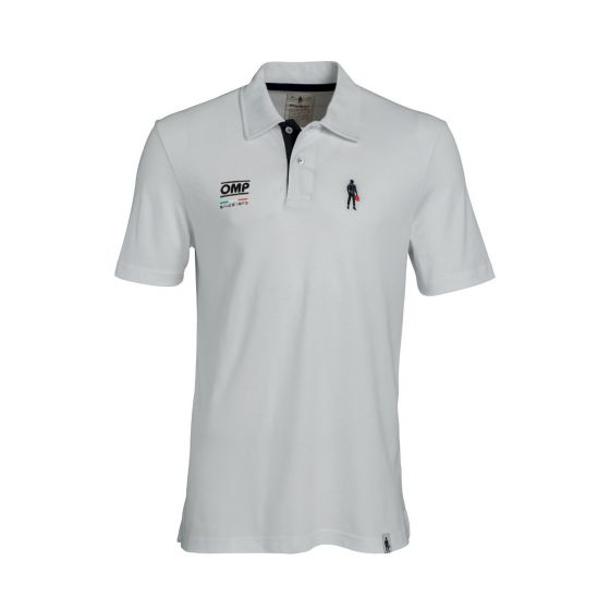 OMP Polo Shirt - white size L | Official FIA Webstore