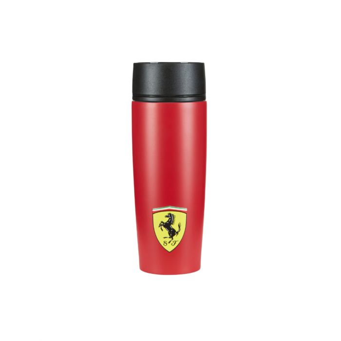 Ferrari Thermosflasche Thermoskanne Warmhalteflasche Rot Schwarz Thermal Flask 