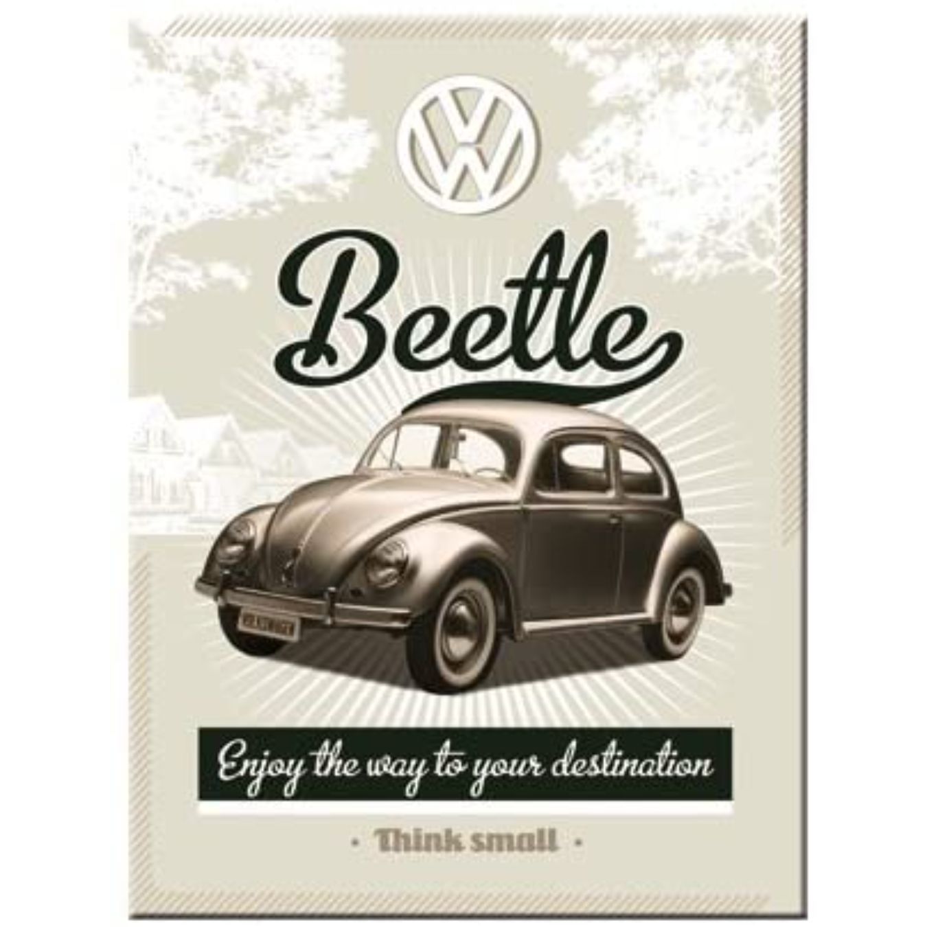 Logo FIA RETRO BRANDS Volkswagen Beetle Decoration plate