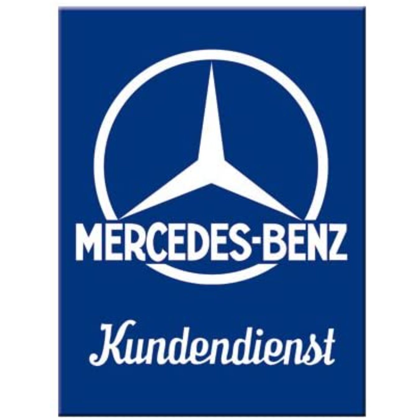Logo FIA Plaque décoration RETRO BRANDS Mercedes Bleue