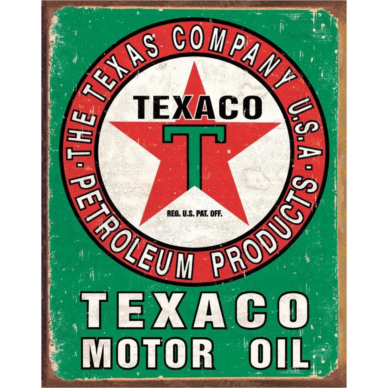 Logo FIA Plaque décoration RETRO BRANDS Texaco Motor Oil