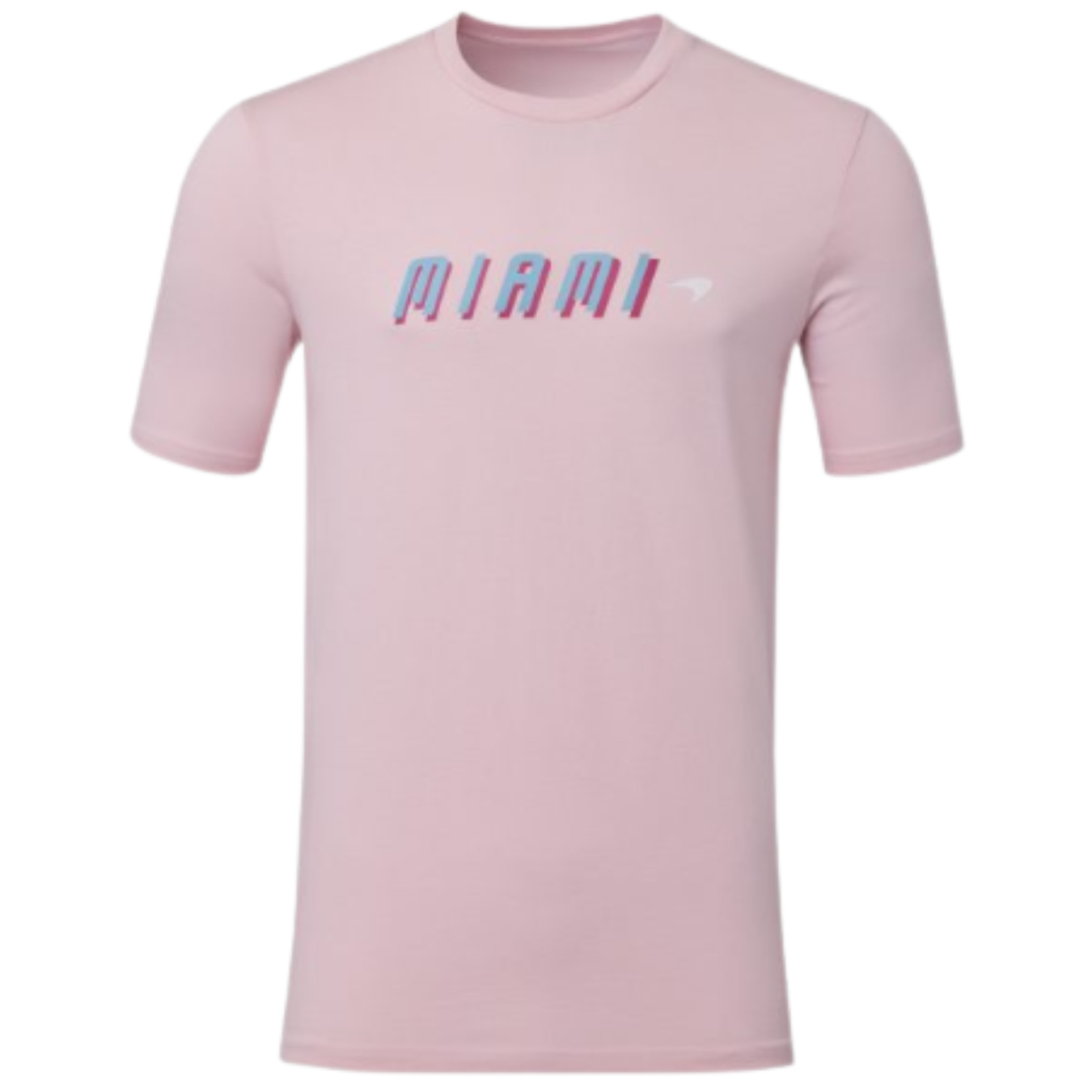 Logo FIA T-Shirt MCLAREN MIAMI NEON LOGO Rose pour Homme