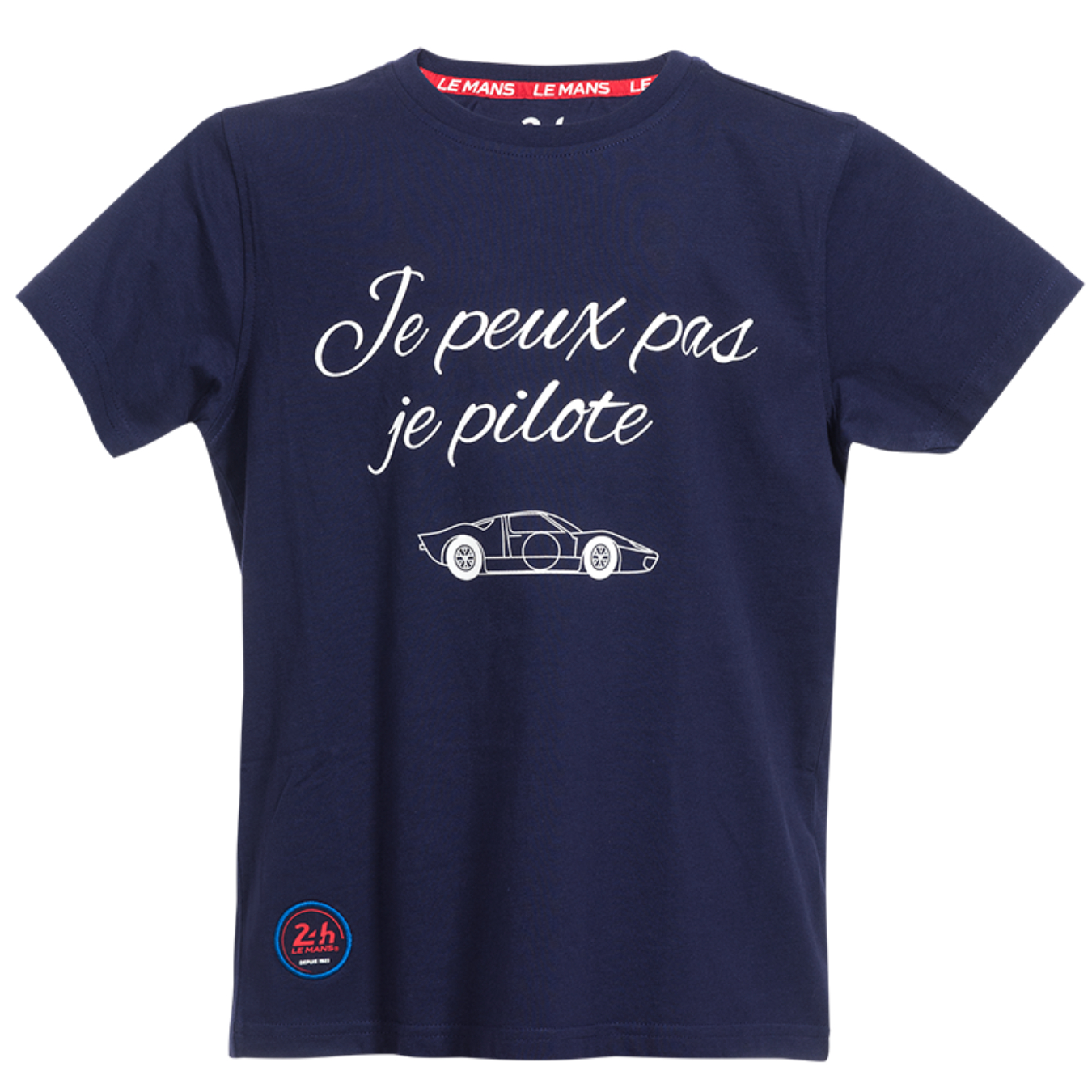 Logo FIA 24H DU MANS kid's Je peux pas je pilote T-shirt - blue