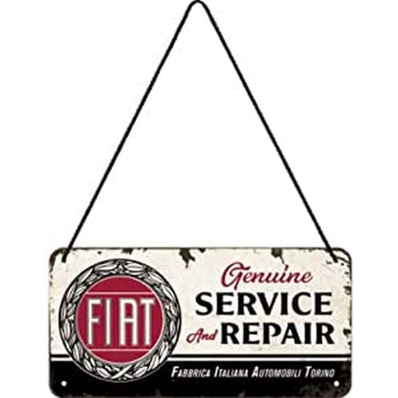 Logo FIA RETRO BRANDS Fiat decoration plate