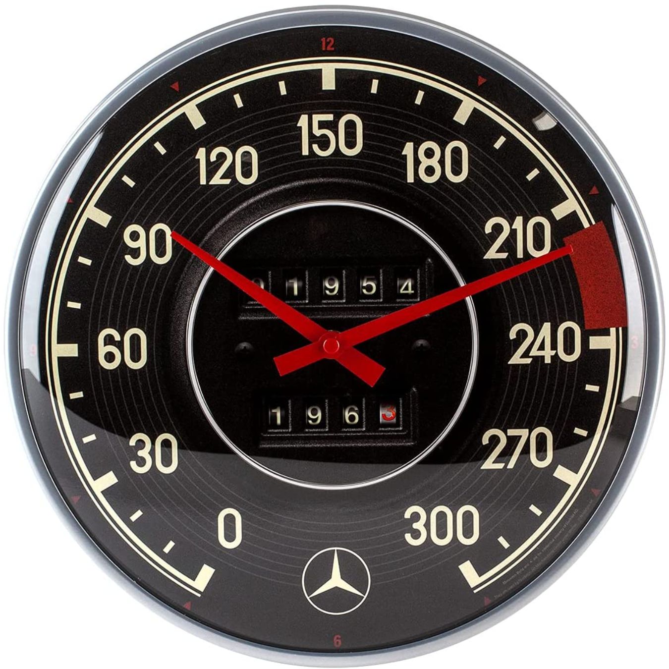 Logo FIA RETRO BRANDS Mercedes Speedometer Wall Clock