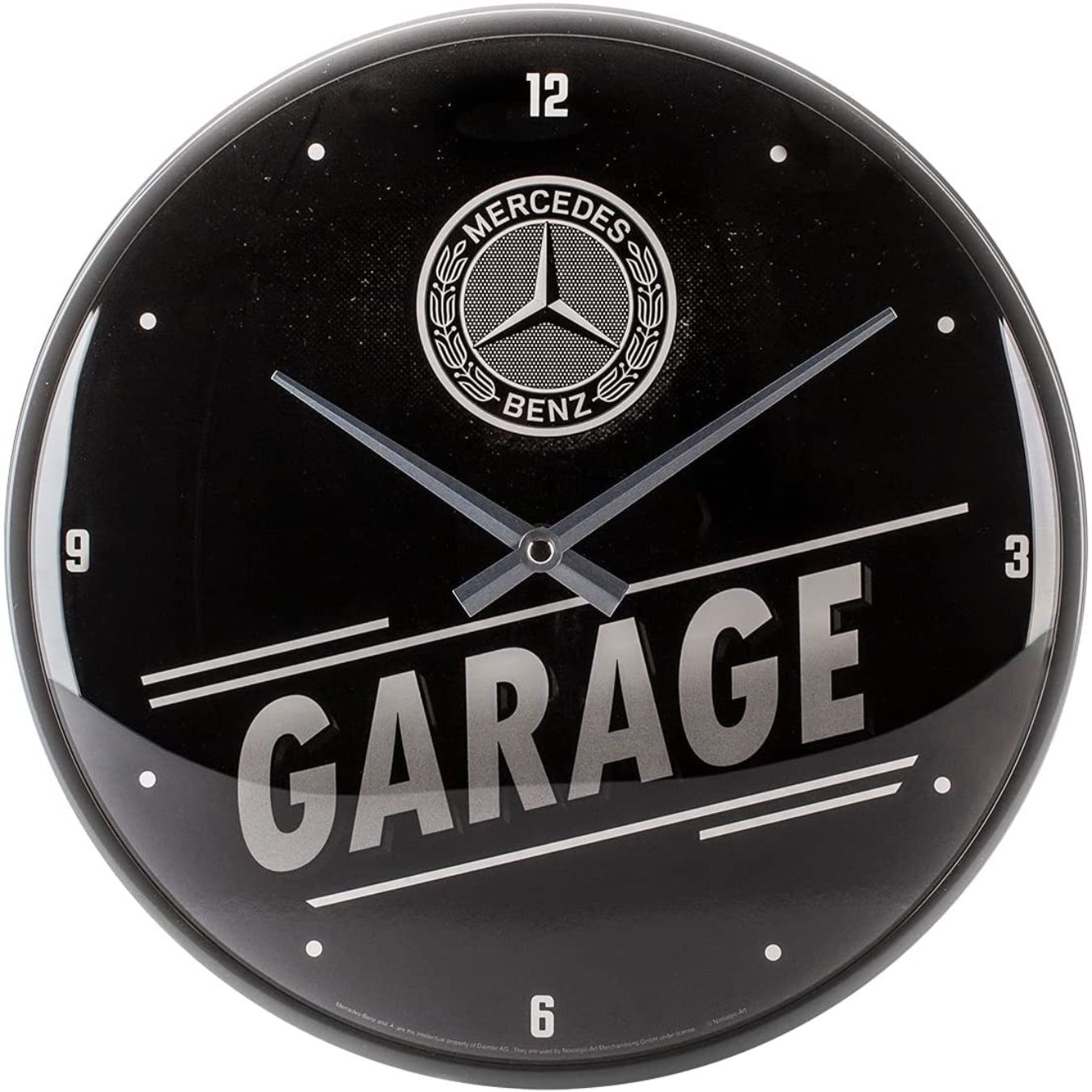 Logo FIA Horloge murale RETRO BRANDS Mercedes Garage