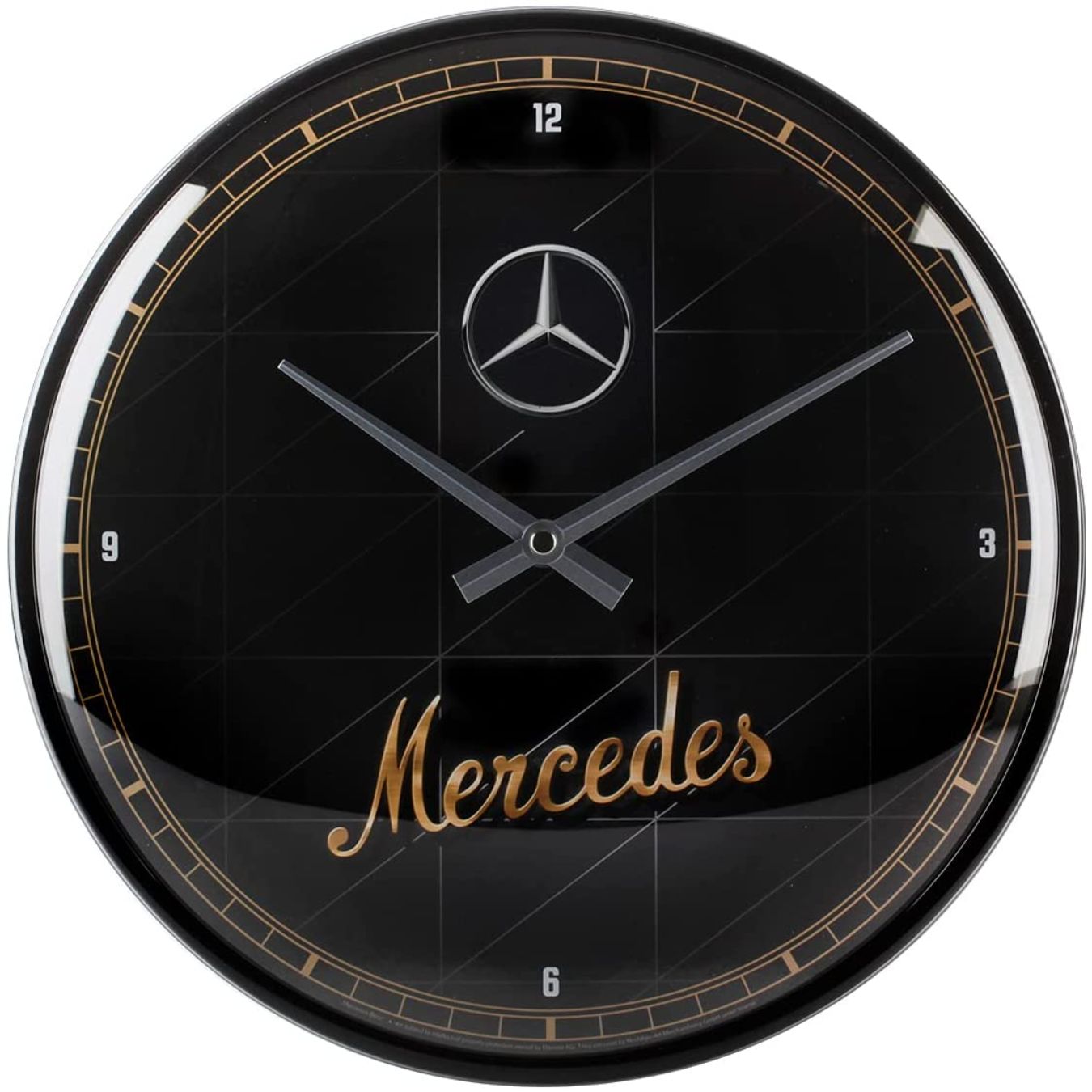 Logo FIA RETRO BRANDS Mercedes Logo Wall Clock