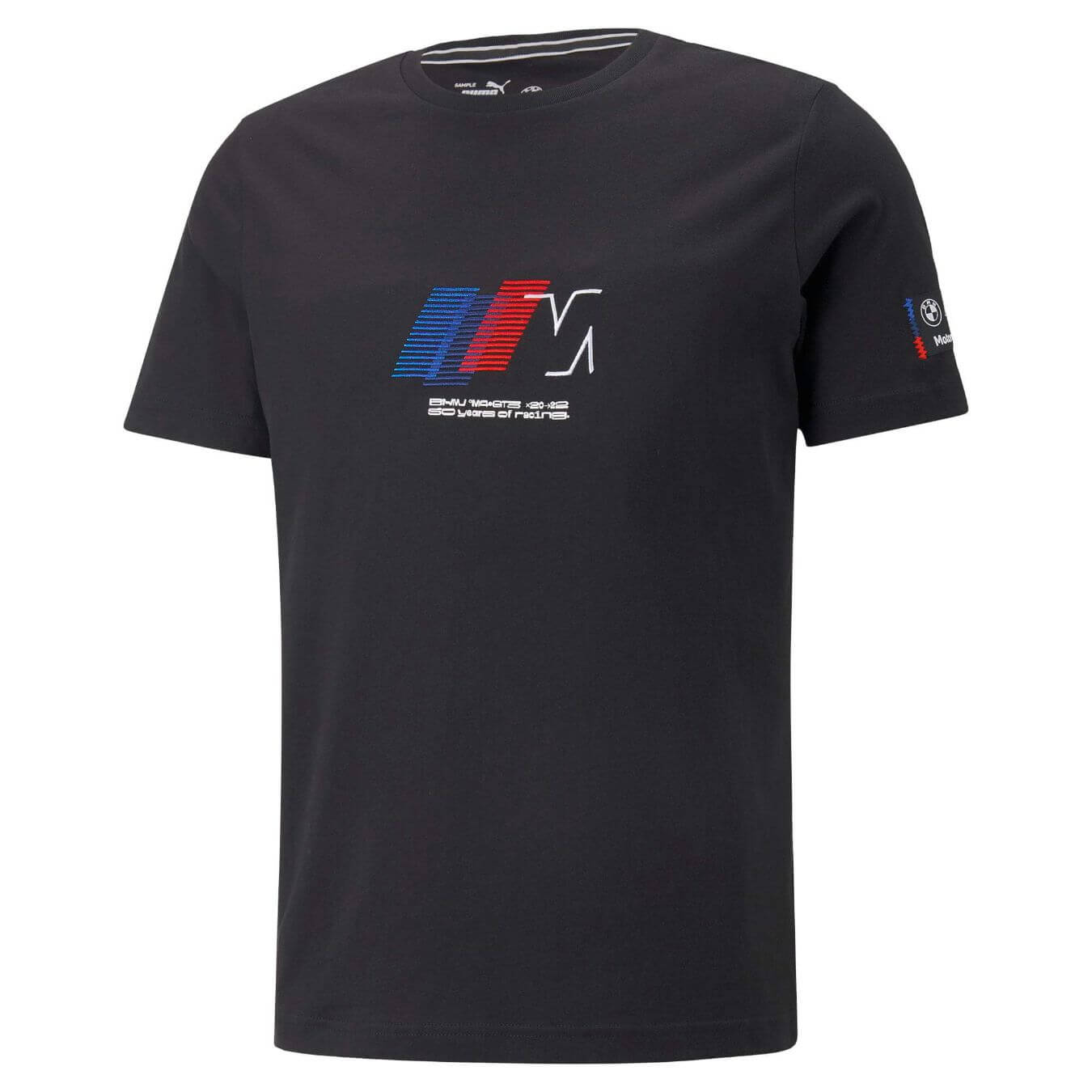 Logo FIA BMW MOTORSPORT MMS STATEMENT Men's T-Shirt  - Black