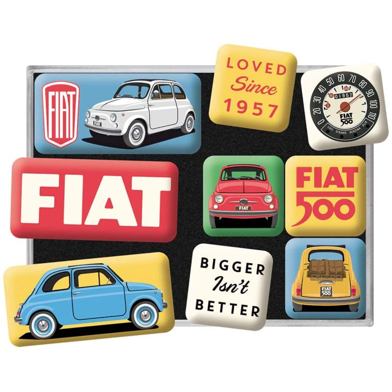 Logo FIA RETRO BRANDS Fiat Magnets