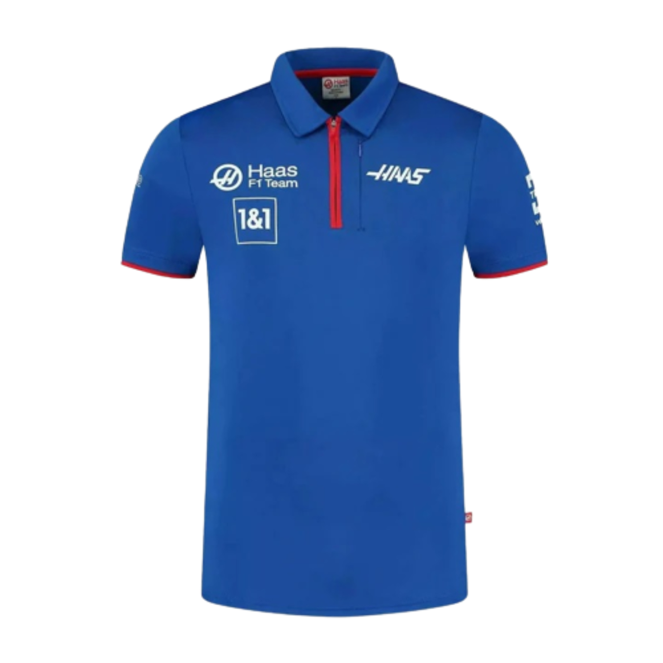 Logo FIA Polo HAAS F1 TEAM Bleu pour Homme