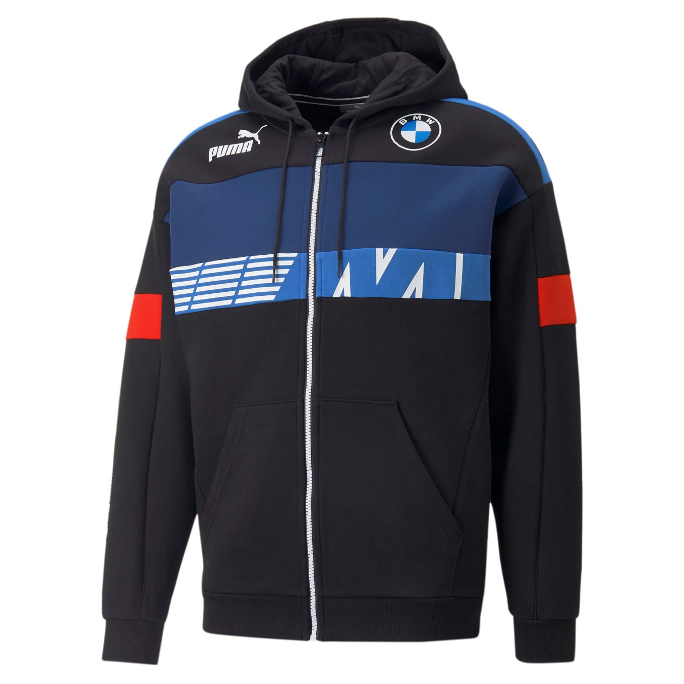 Logo FIA Sweat à capuche BMW MOTORSPORT MMS SDS Noir pour Homme